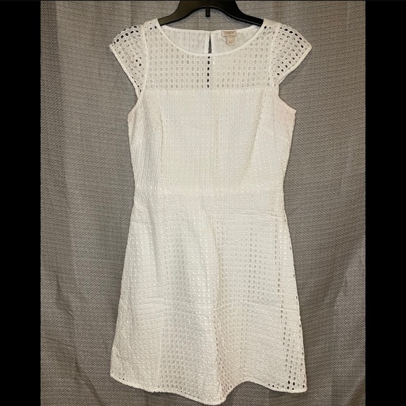White J Crew Factory Dress Size 4 - Picture 1 of 8